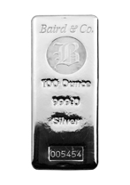 100oz Silver Cast Bar